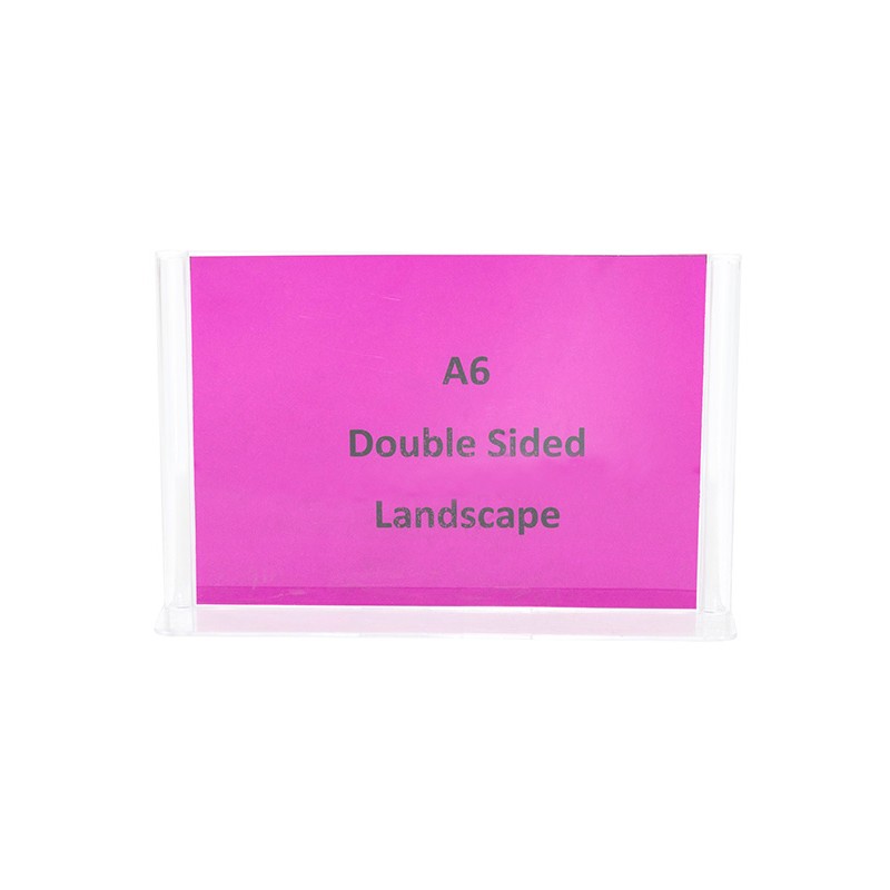 A6 Double Sided Landscape Sign Holder